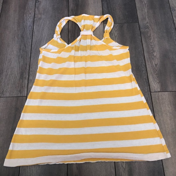 Yellow and Cream Striped Tank Top - Picture 2 of 3